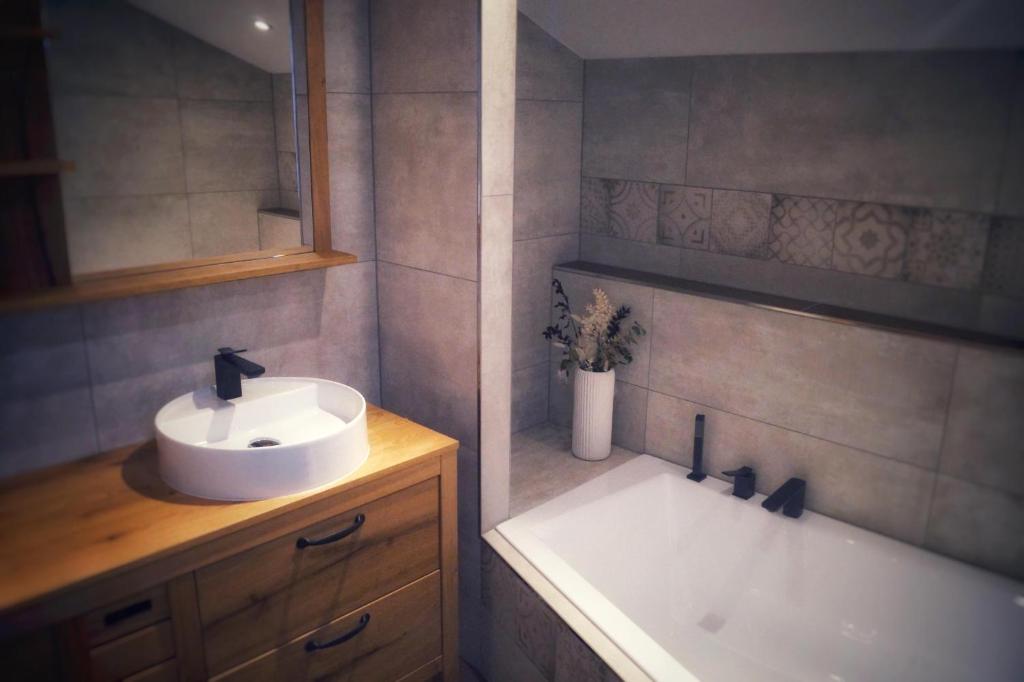 Kúpeľňa v ubytovaní Ferienwohnung Alpbachtal