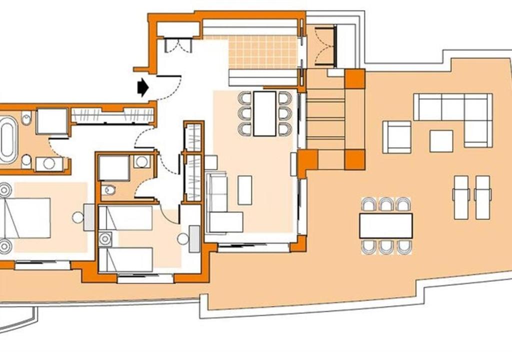 Plán poschodí v ubytovaní Marbella Luxury Penthouse