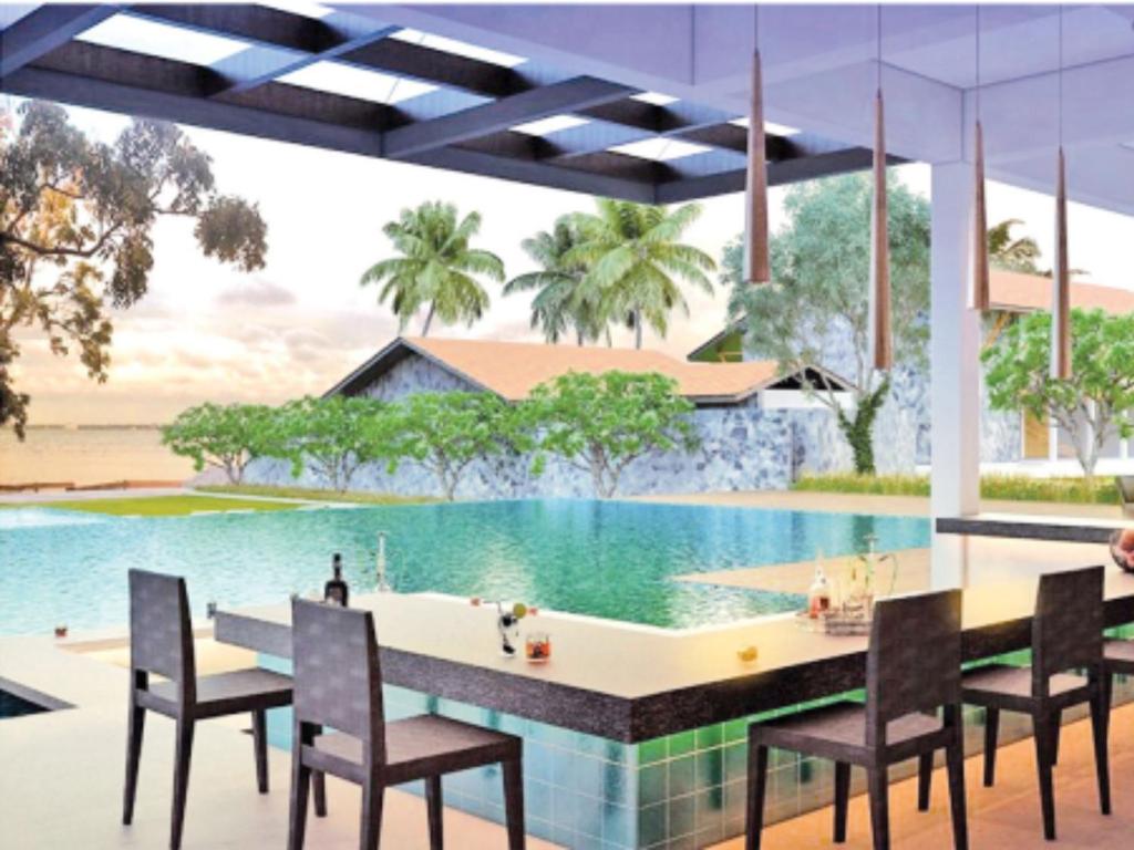 Bazén v ubytování Regenta Arie Lagoon Negombo nebo v jeho okolí