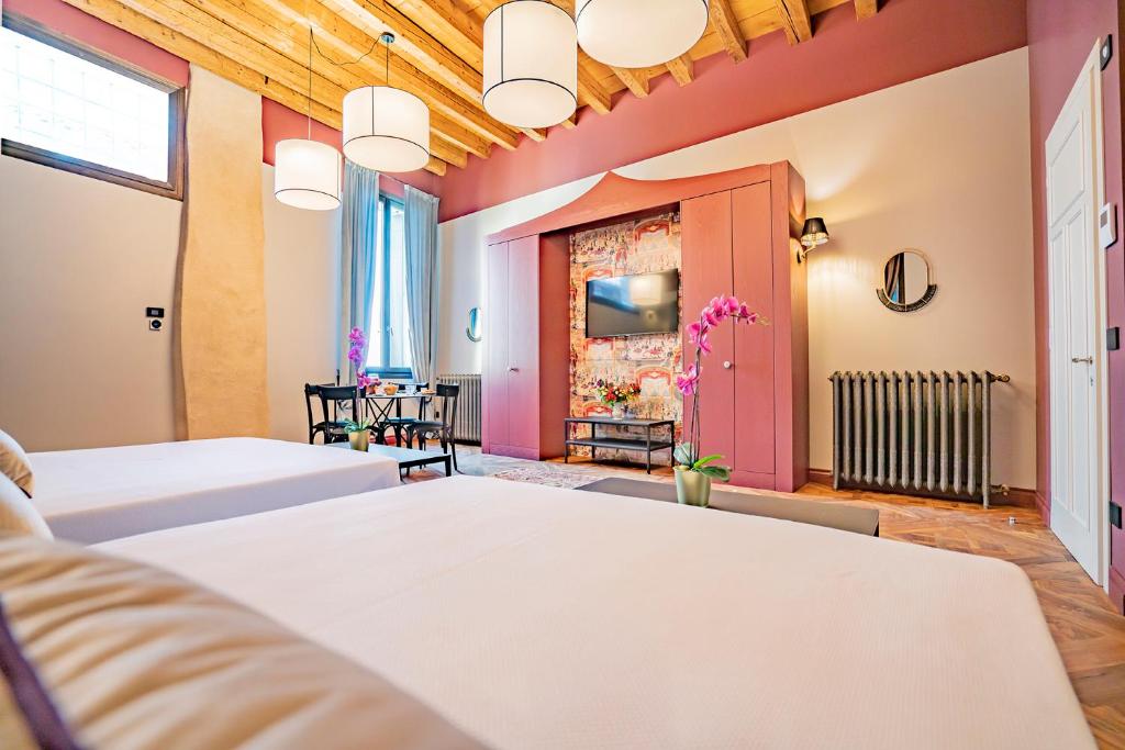 Posteľ alebo postele v izbe v ubytovaní Corte Rubbi 6 Deluxe Studio Apartment