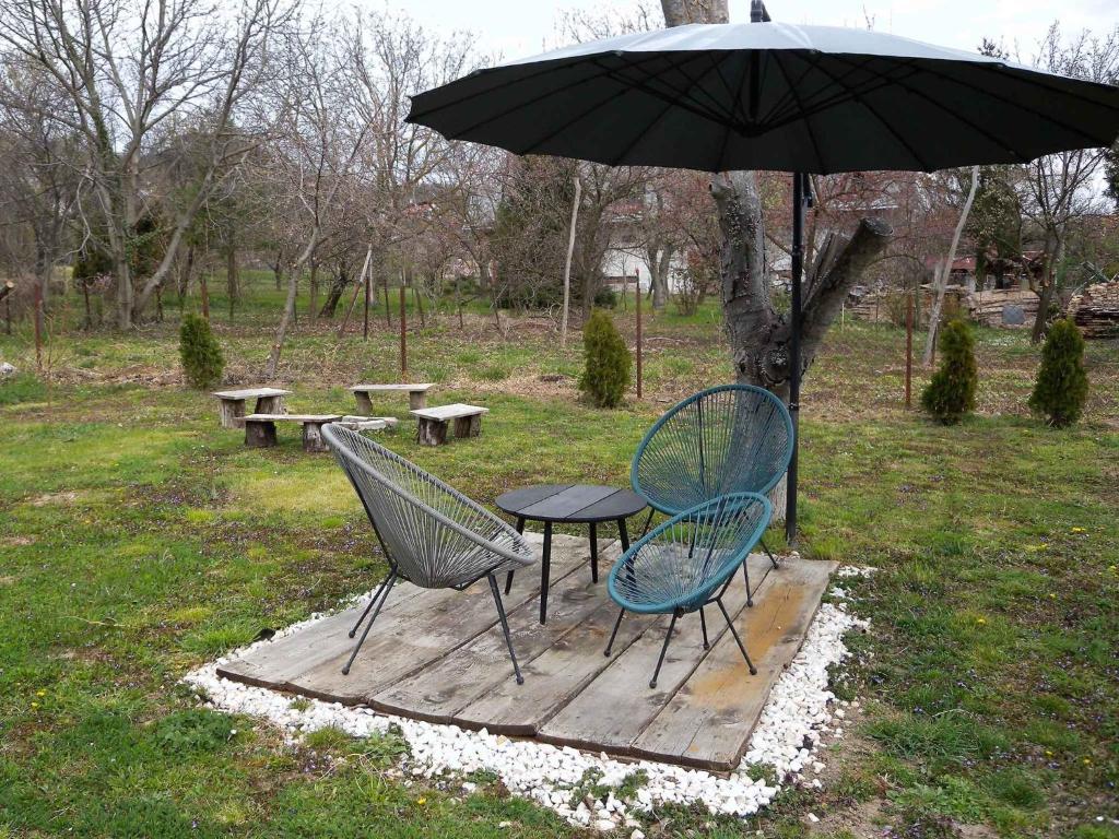 A garden outside Apartments in Balatongyörök 34590