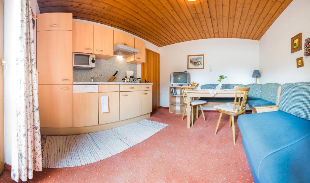 Kuchyň nebo kuchyňský kout v ubytování Pension Grubenhof