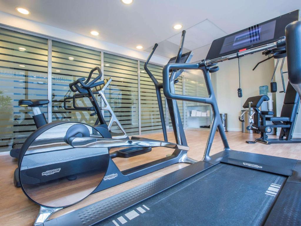 Fitness centrum a/nebo fitness zařízení v ubytování Novotel Roma Eur