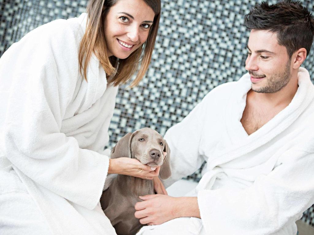 Domácí mazlíčci ubytovaní s hosty v ubytování Novotel Roma Eur