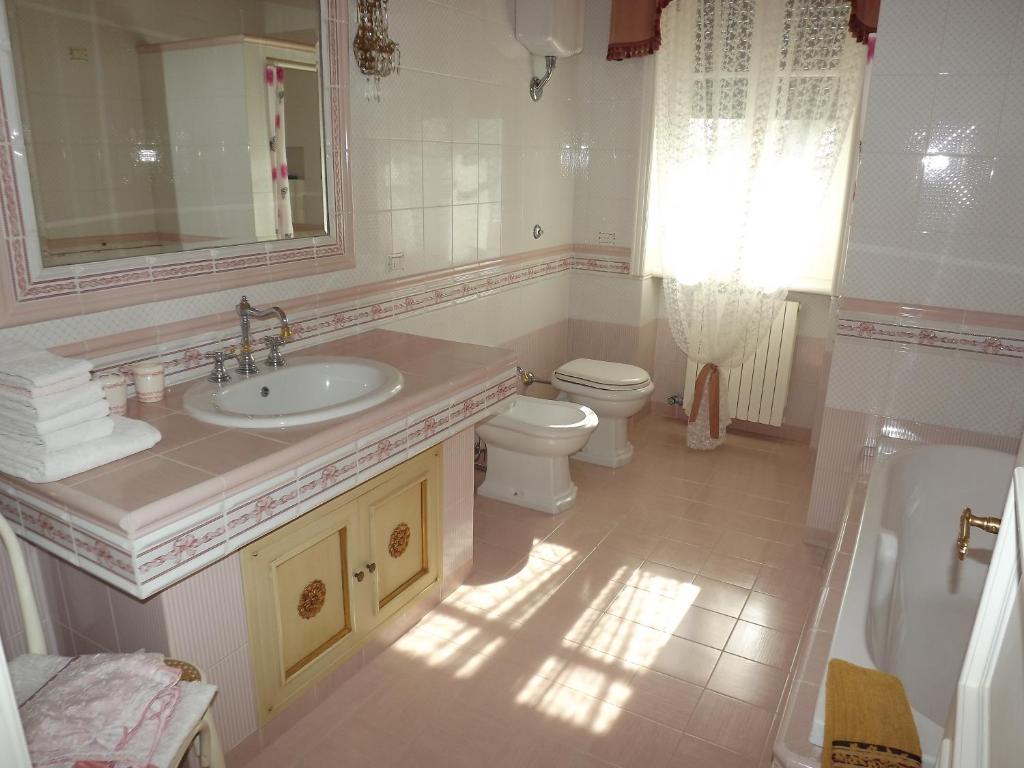 Koupelna v ubytování B&b La Balaustra