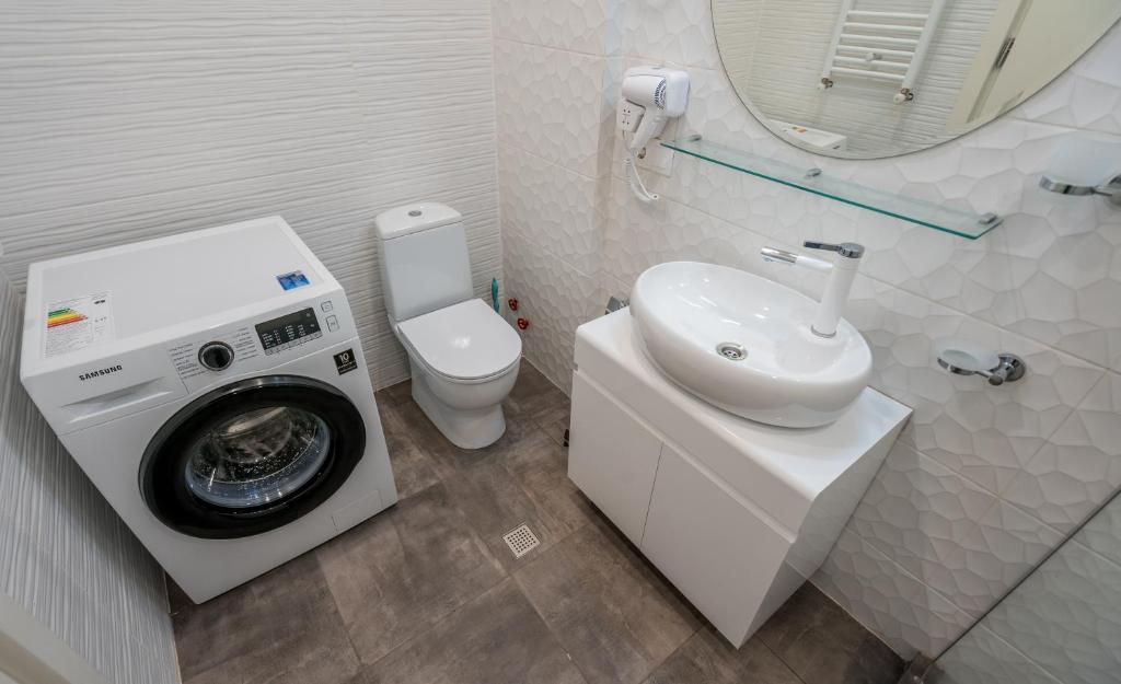 Koupelna v ubytování New Gudauri Neo Apartment 306