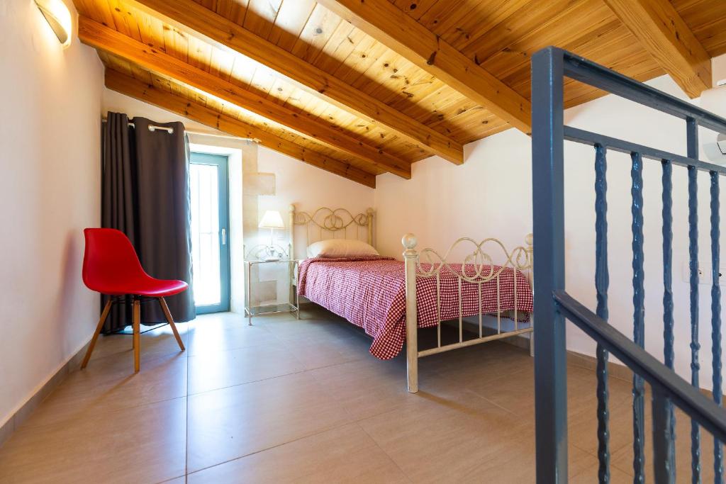 Postel nebo postele na pokoji v ubytování Villa Stone Thromila