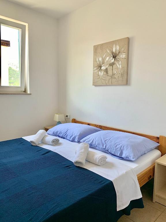 Łóżko lub łóżka w pokoju w obiekcie Apartments Happy Stay Center Baska
