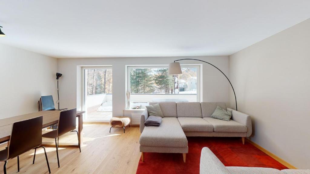 Posezení v ubytování Abitaziun Crasta 1 - Pontresina