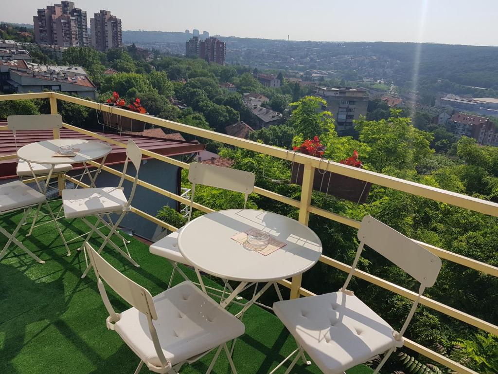 Balkón nebo terasa v ubytování Hotel Villa Panorama