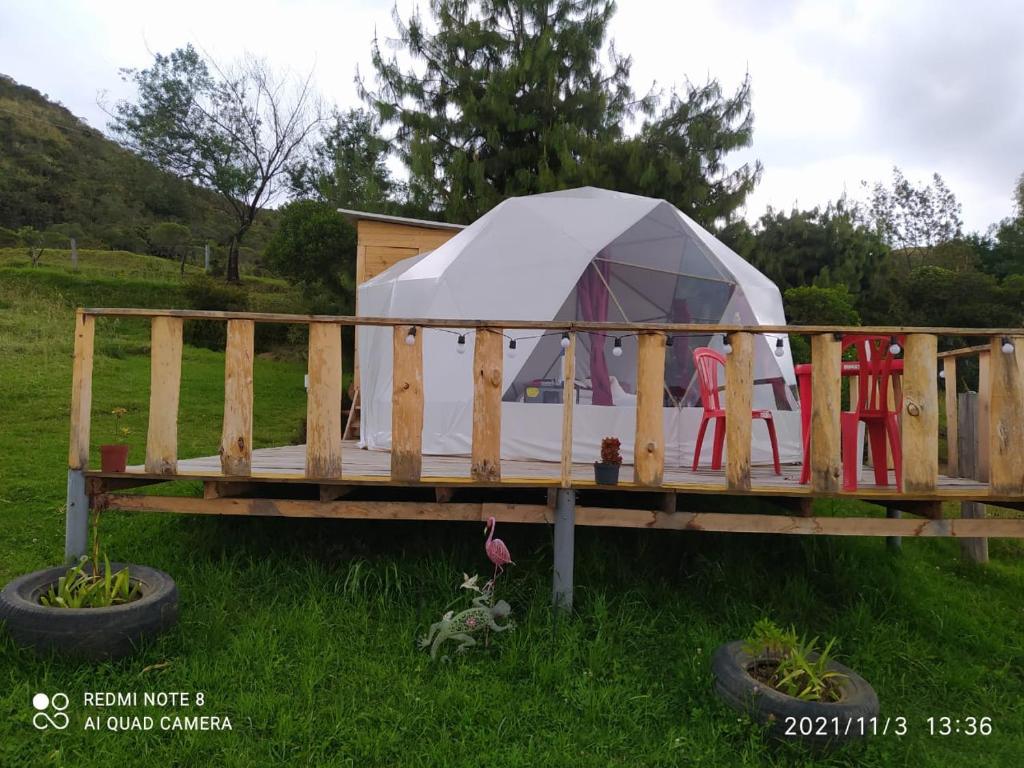 Ogród w obiekcie Skyline Glamping Guasca