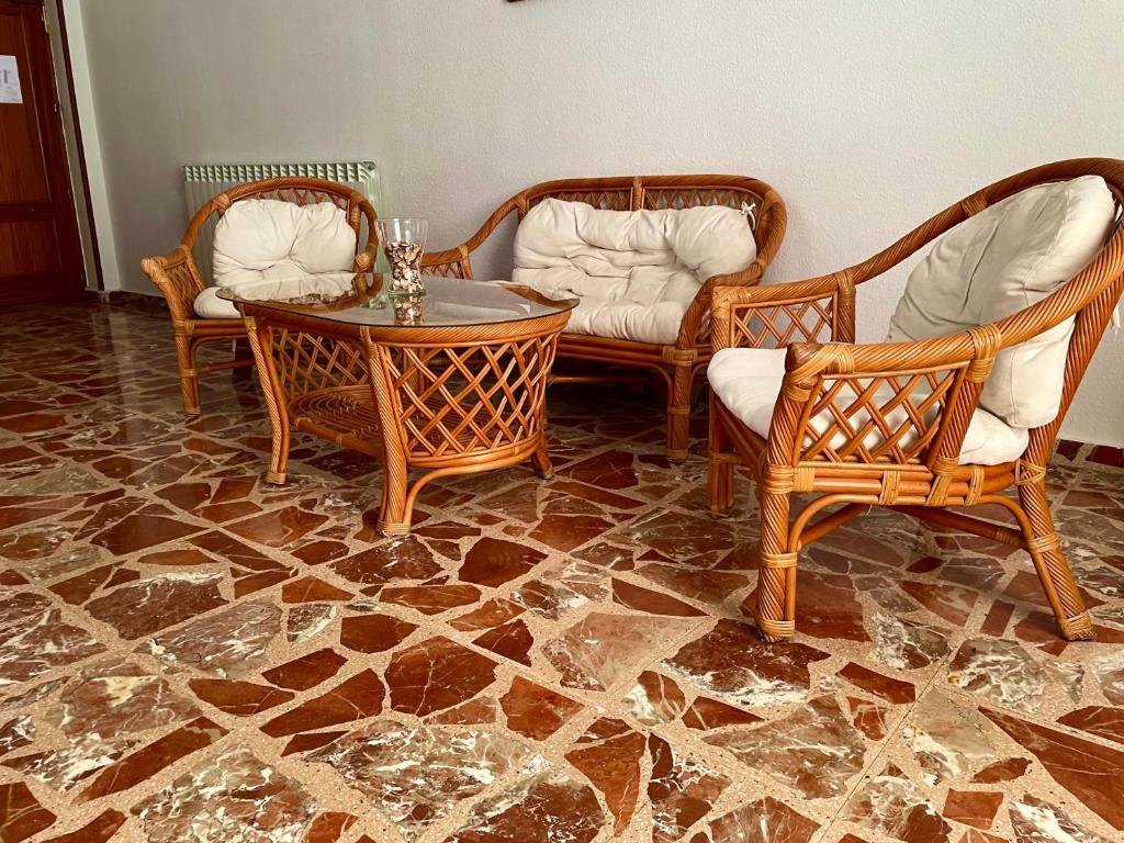 Posezení v ubytování Hostal Torresmancha