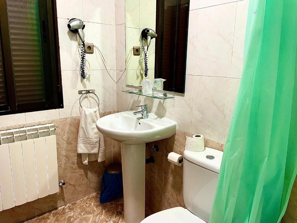 Koupelna v ubytování Hostal Torresmancha