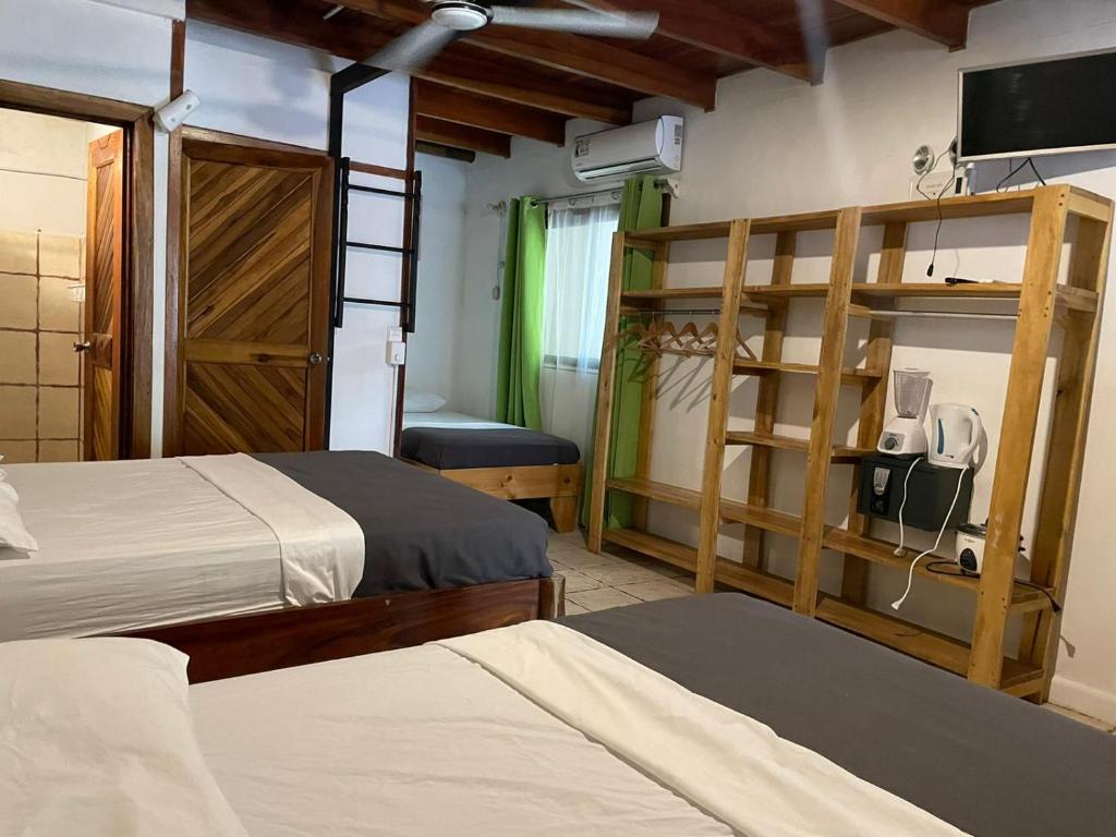 Postel nebo postele na pokoji v ubytování Beach Cabinas