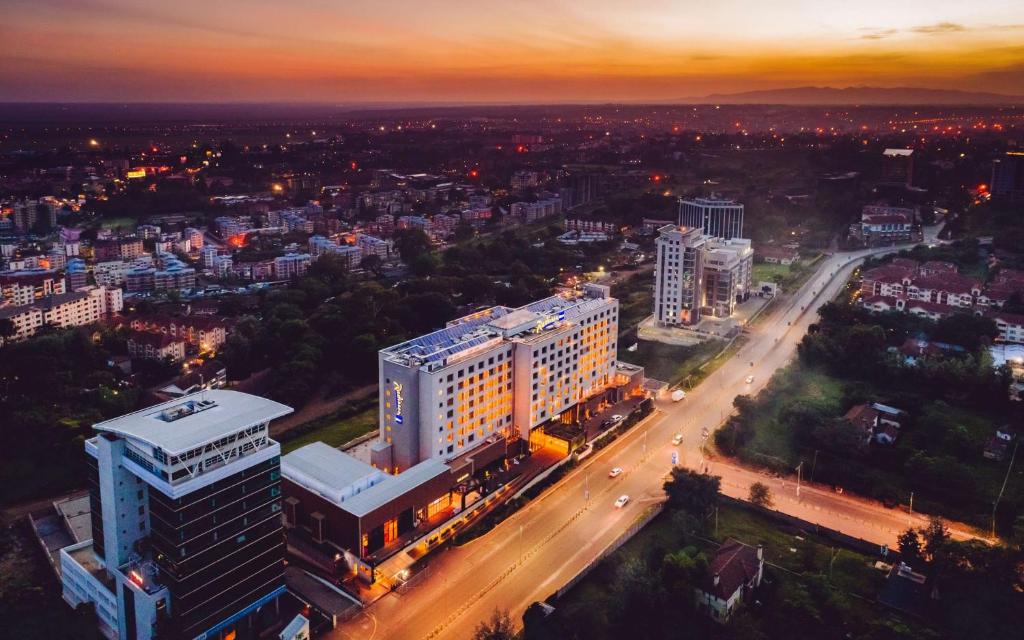 Nespecifikovaný výhled na destinaci Nairobi nebo výhled na město při pohledu z hotelu