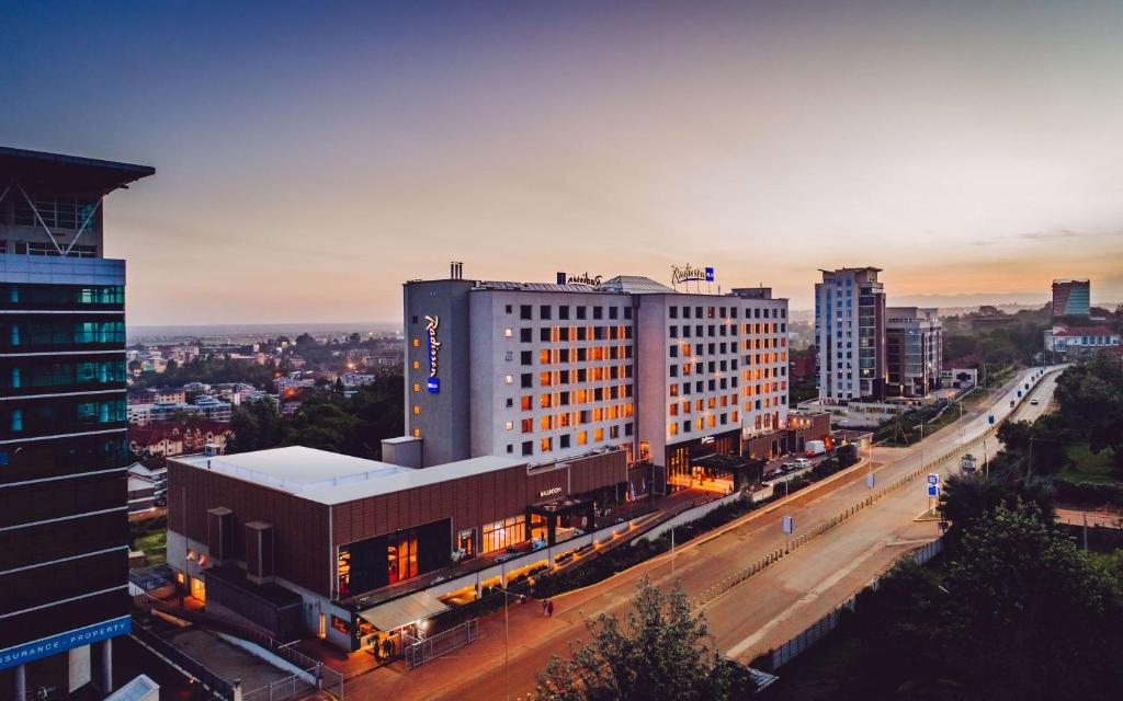 Nespecifikovaný výhled na destinaci Nairobi nebo výhled na město při pohledu z hotelu