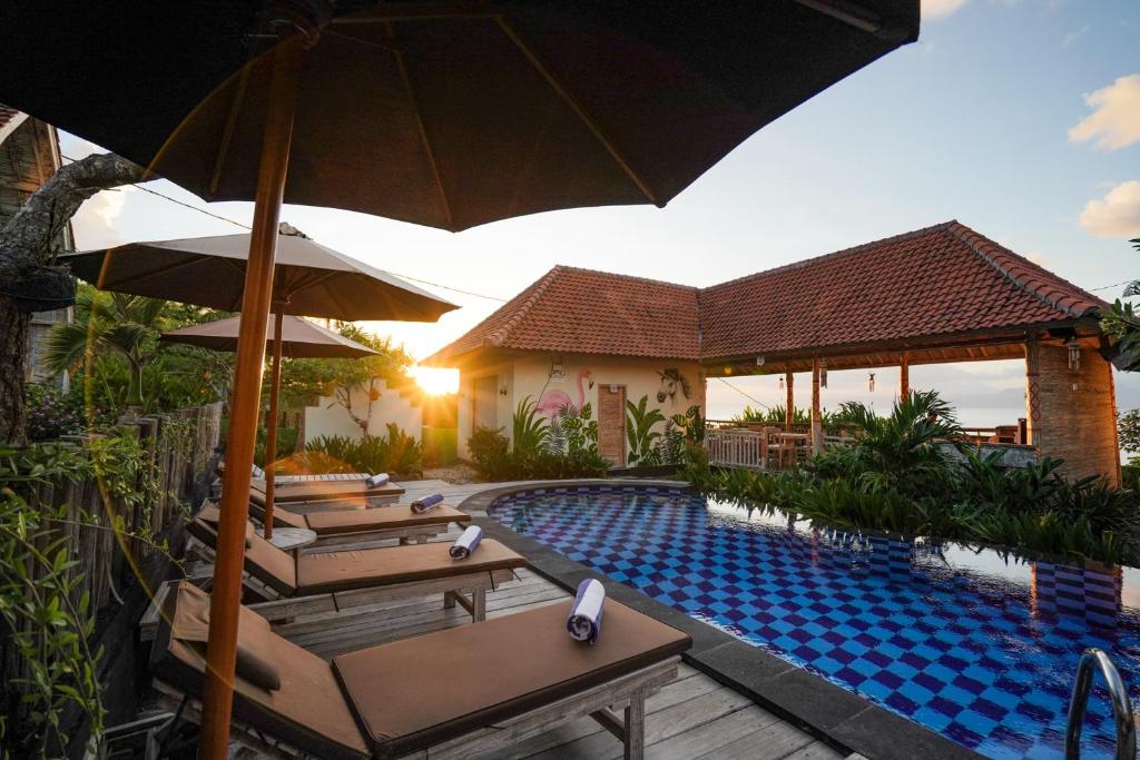 Bazén v ubytování Unicorn Bungalow nebo v jeho okolí