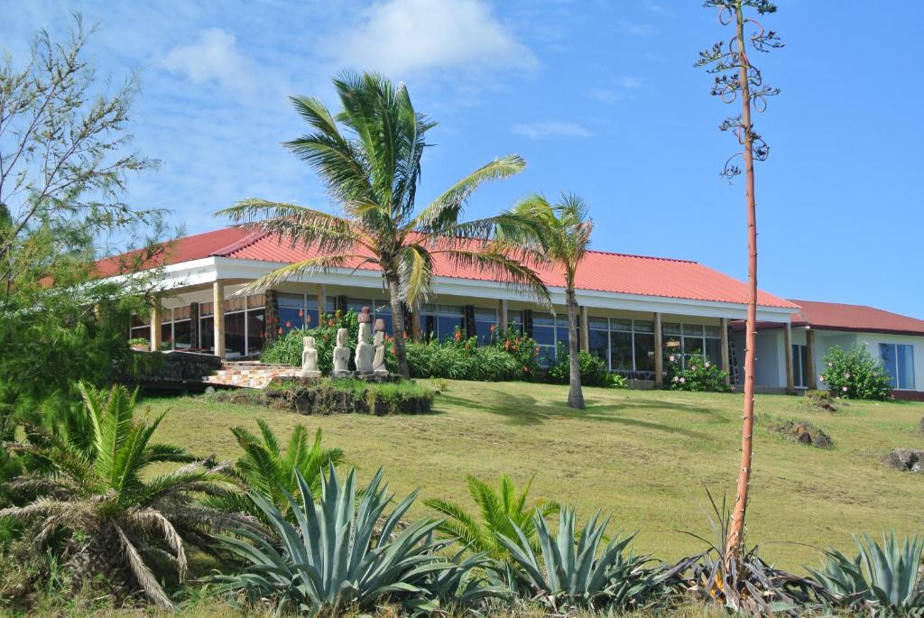 Zahrada ubytování Iorana Isla de Pascua Hotel