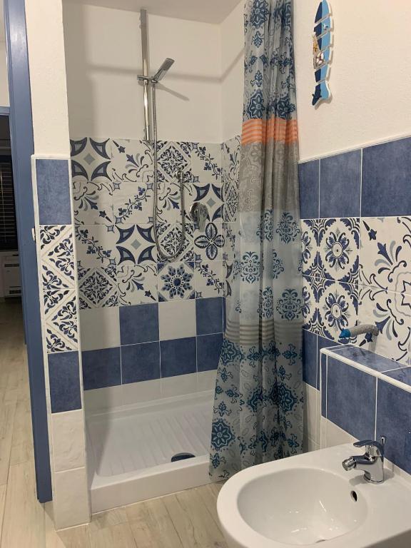 Koupelna v ubytování Casa di nonna Marianna