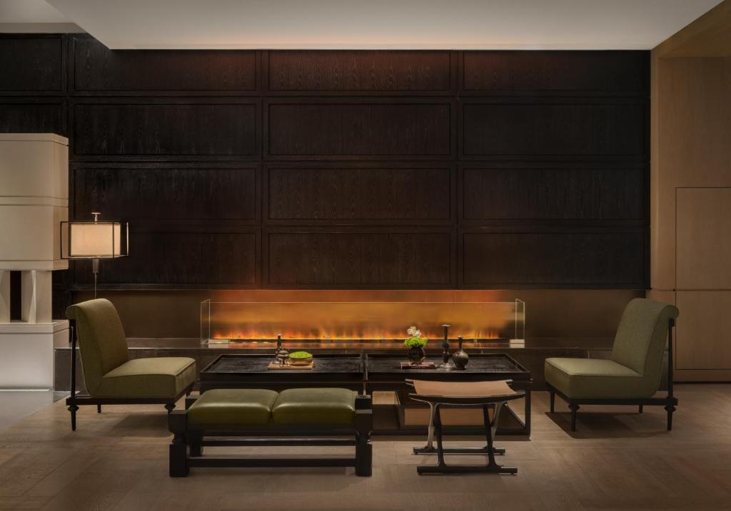 Posezení v ubytování Prime Hotel Beijing Wangfujing