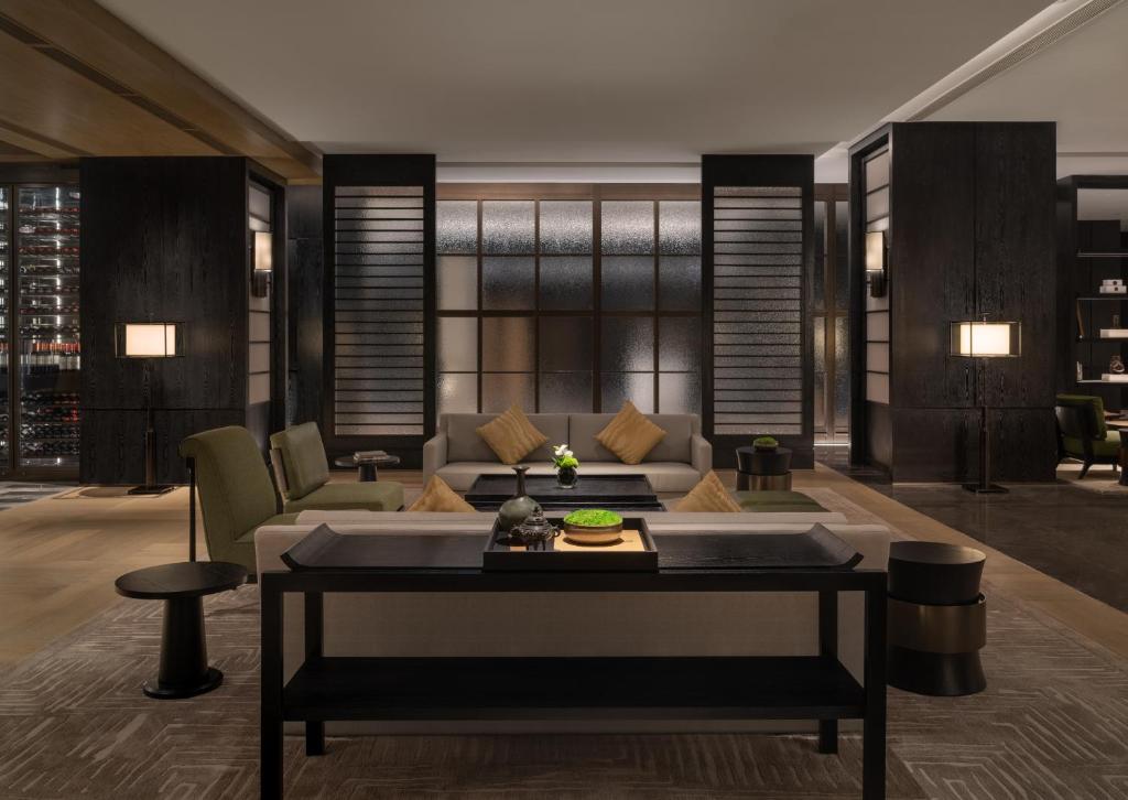 Posezení v ubytování Prime Hotel Beijing Wangfujing
