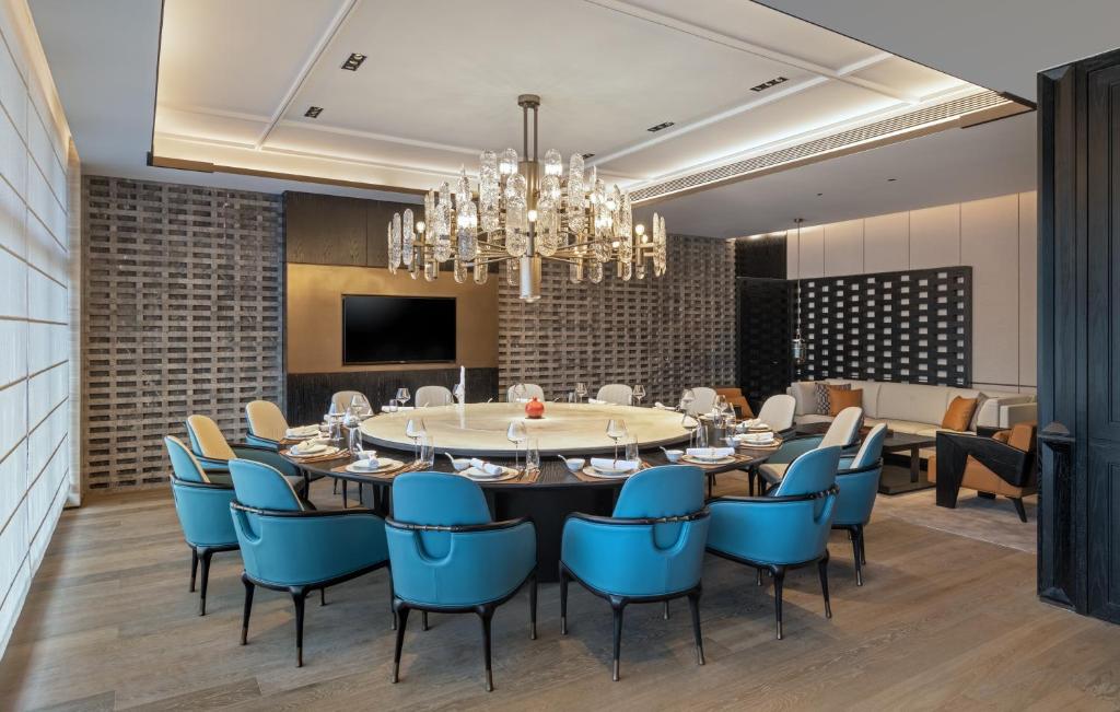 Posezení v ubytování Prime Hotel Beijing Wangfujing