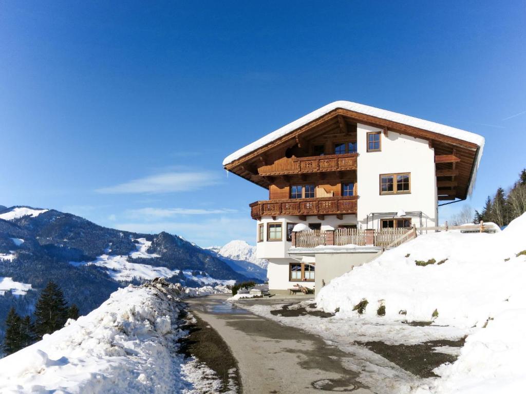 a chalet in the mountains in the snow at Apartment Moarerlechenhof-1 by Interhome in Hart im Zillertal