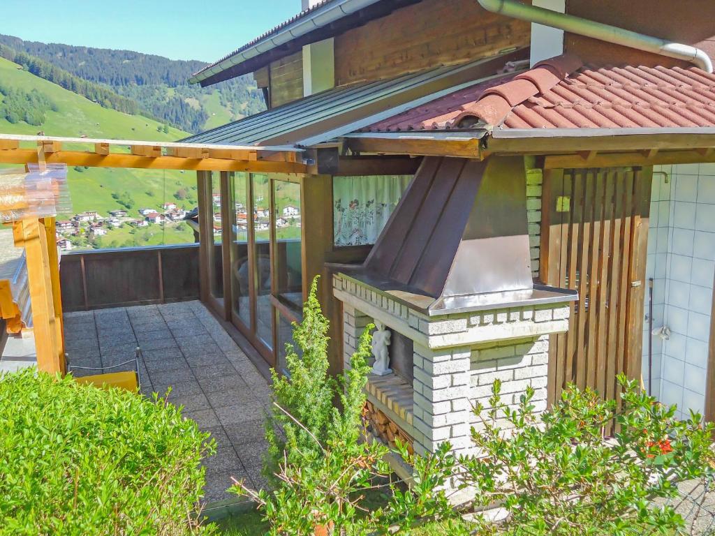 an outside view of a house with a roof at Holiday Home Haselwanter by Interhome in Sellrain