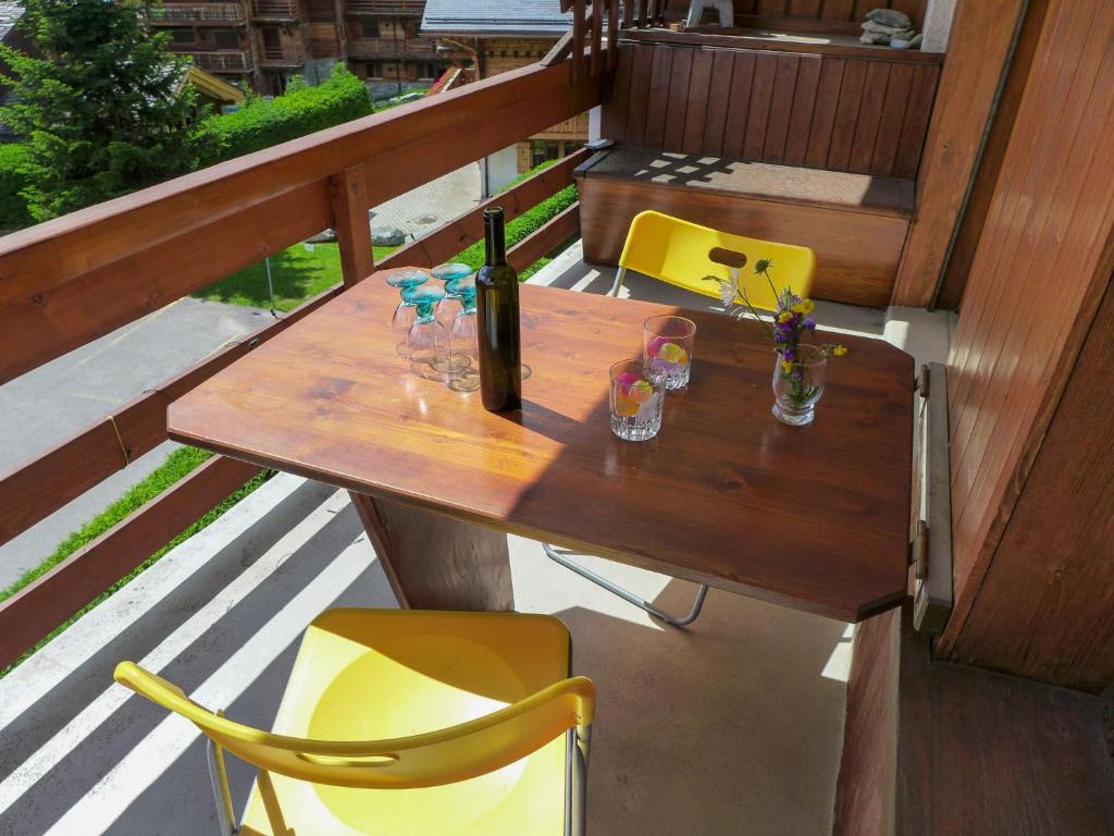 Balkón nebo terasa v ubytování Apartment Val Neige 11 by Interhome