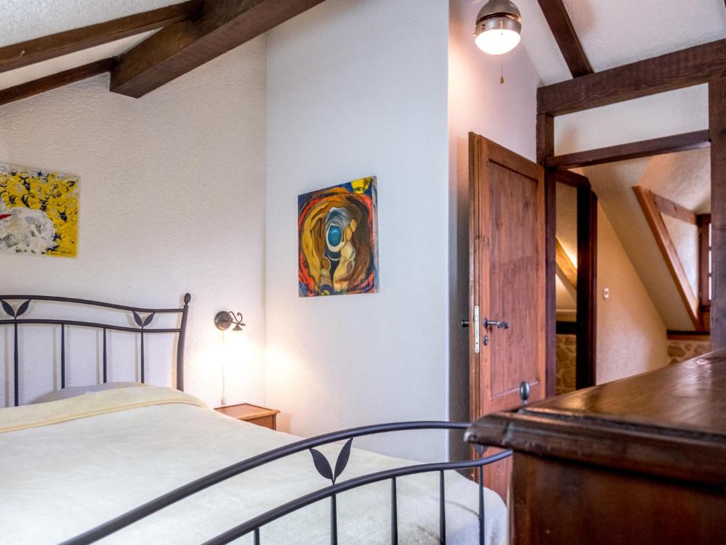 Posteľ alebo postele v izbe v ubytovaní Holiday Home Podcempres by Interhome
