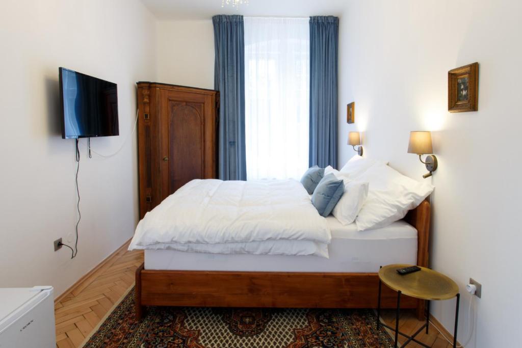Postel nebo postele na pokoji v ubytování Parkhotel Vrbno