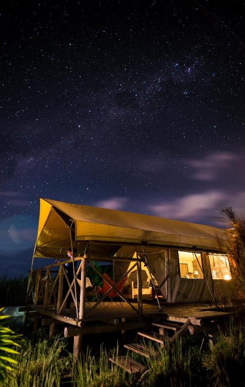 Příroda nedaleko luxury tent
