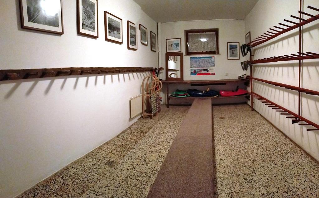 a hallway of a house with a carpeted floor at Sauschneidhof - Radstadt in Radstadt