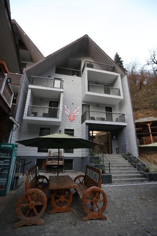 Balkón nebo terasa v ubytování Borjomi UnderWood