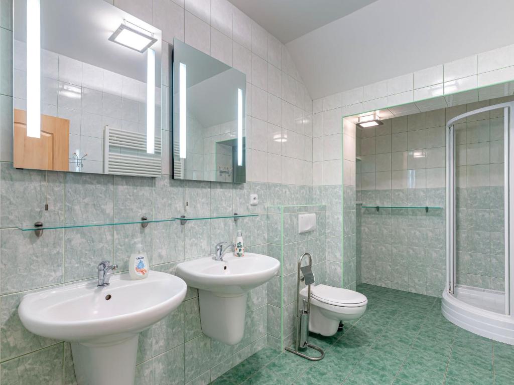 Koupelna v ubytování Holiday Home Albrechtice by Interhome