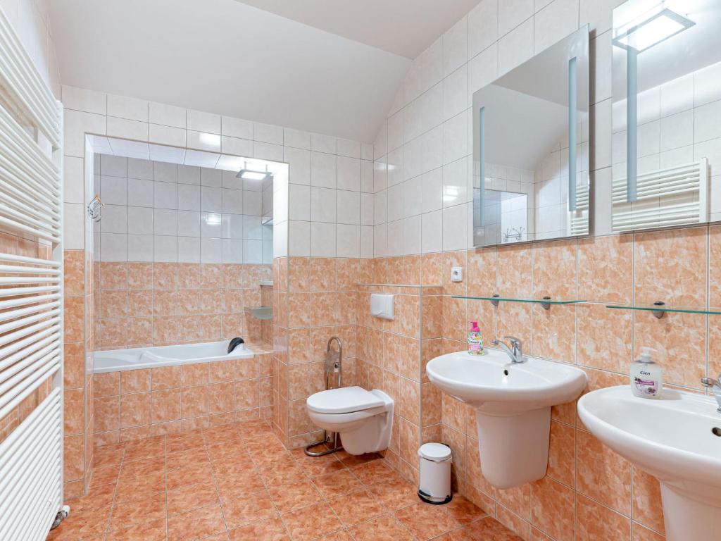 Koupelna v ubytování Holiday Home Albrechtice by Interhome