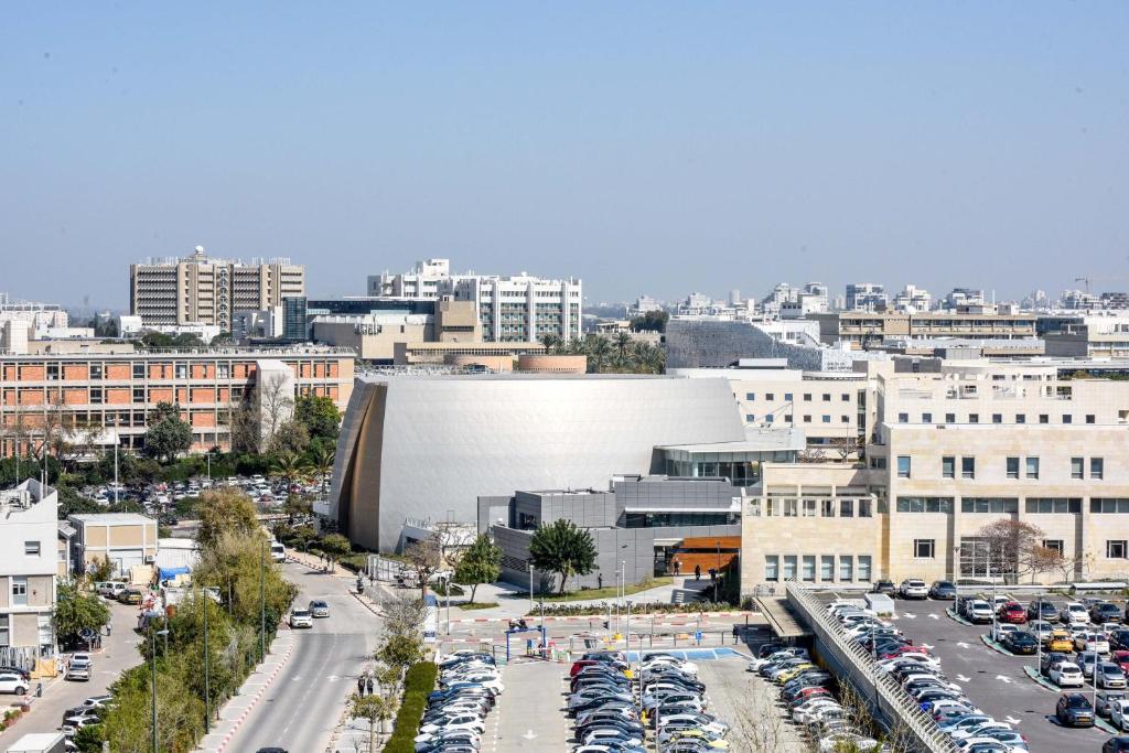 Nespecifikovaný výhled na destinaci Tel Aviv nebo výhled na město při pohledu z hotelu