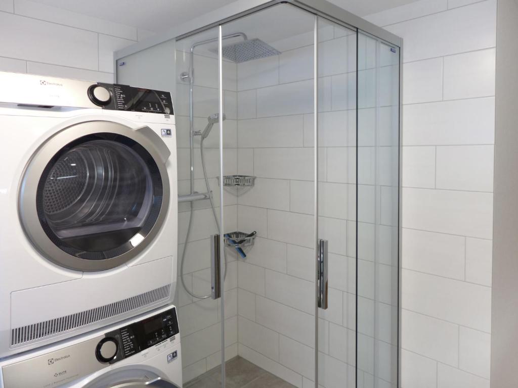 Koupelna v ubytování Apartment Matte - Alte Post by Interhome
