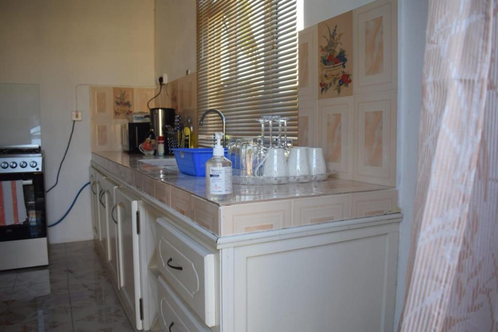 Kuchyň nebo kuchyňský kout v ubytování Oasis Kite Appartment