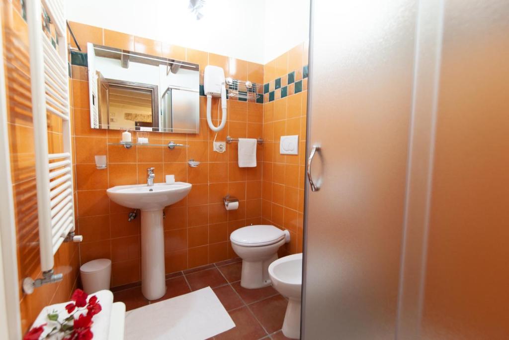 Koupelna v ubytování B&B Lucamaria