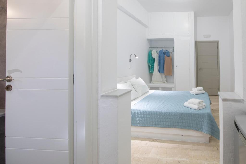 Postel nebo postele na pokoji v ubytování Evas House