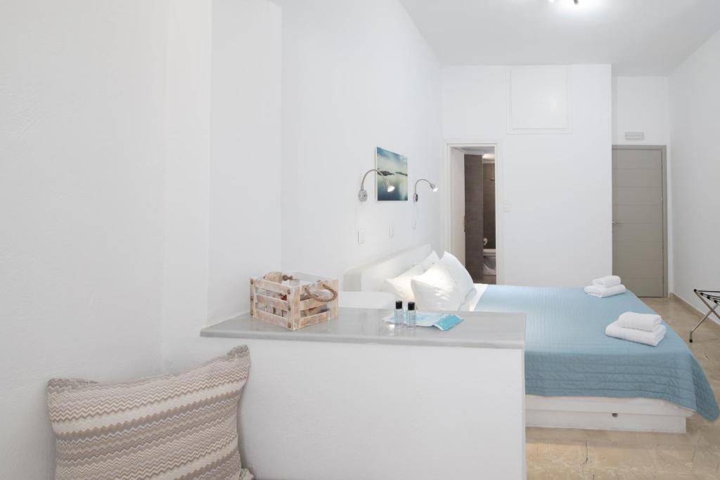 Postel nebo postele na pokoji v ubytování Evas House
