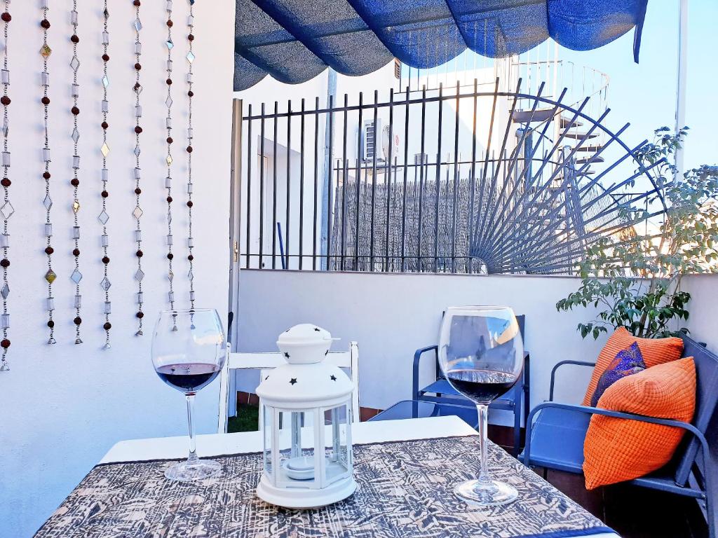 Posezení v ubytování ATICO CON TERRAZA PRIVADA