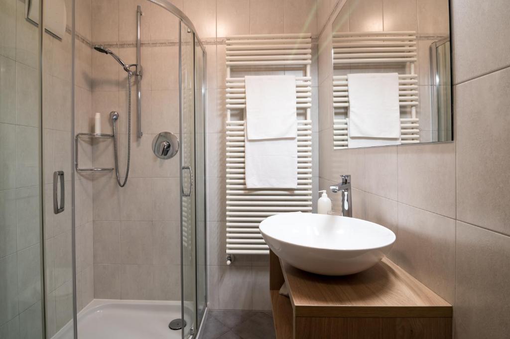 Koupelna v ubytování Hotel Quellenhof