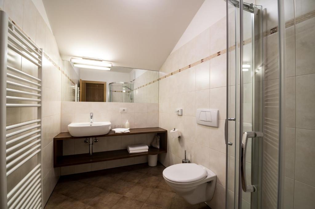 Koupelna v ubytování Hotel Quellenhof