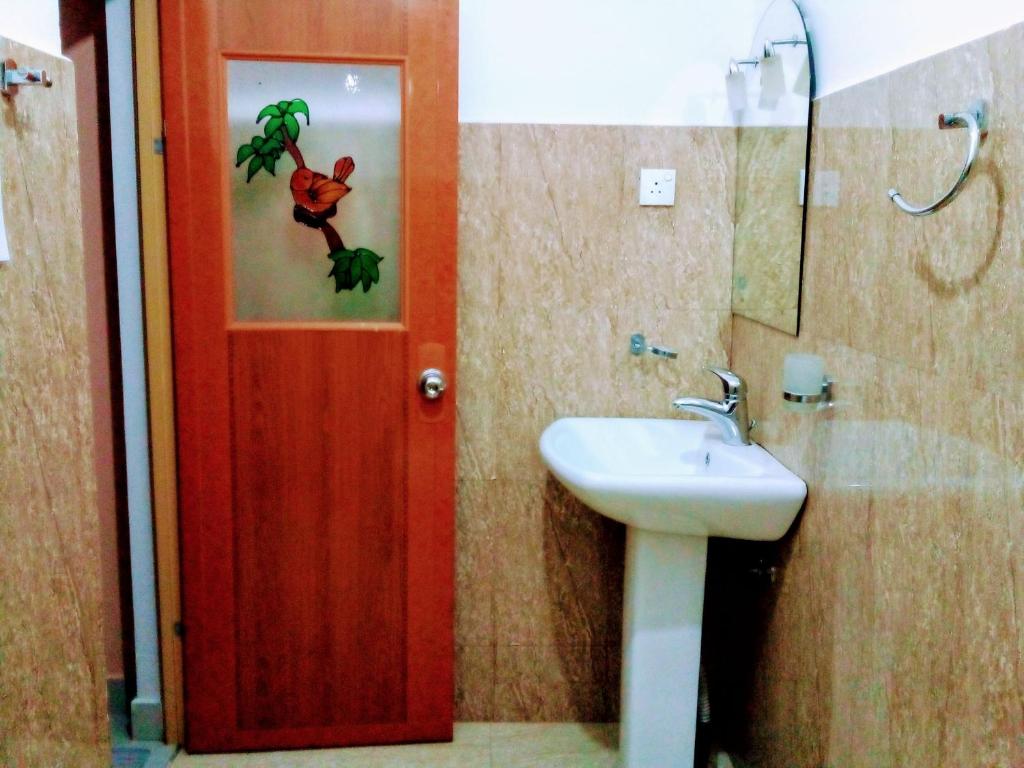 Koupelna v ubytování Vibe way (Hostel & Market farm)