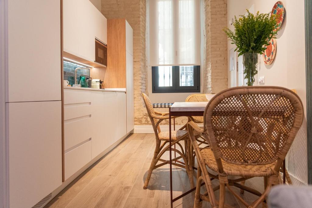Kuchyňa alebo kuchynka v ubytovaní La Casa del Pintor Apartments