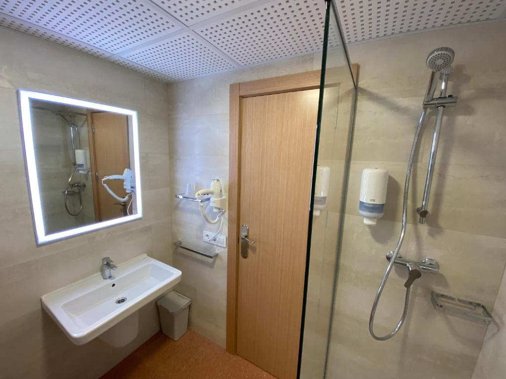 Koupelna v ubytování Hotel Nadal