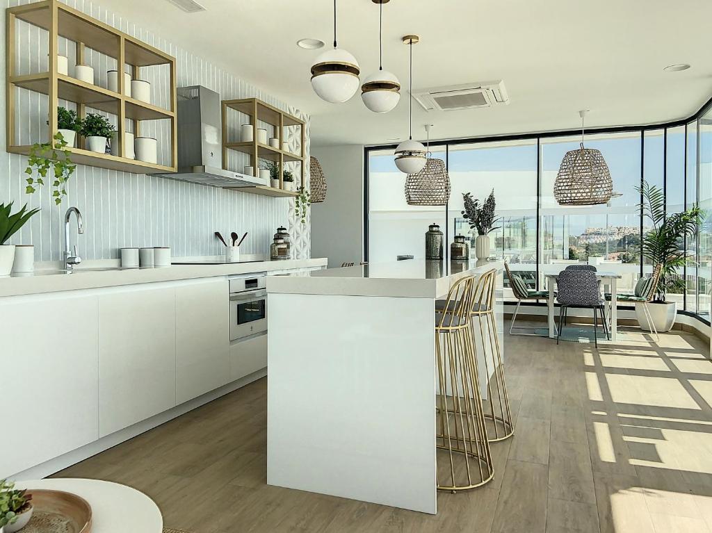 Kuchyň nebo kuchyňský kout v ubytování Via Celere 2334 Luxury Sea View Penthouse