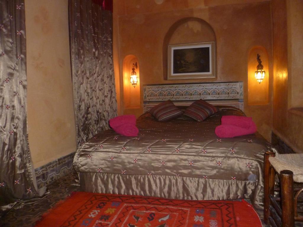 Postel nebo postele na pokoji v ubytování Riad Jade Mogador